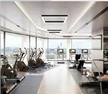 Fully-equipped residents' gym