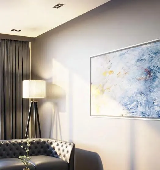 Two-bedroom townhouse living space