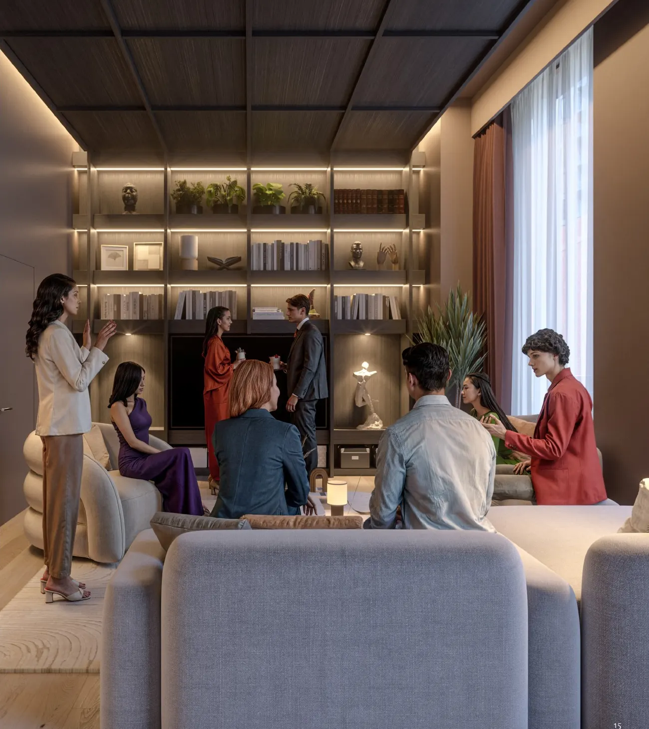 Private dining and entertaining space at Obsidian