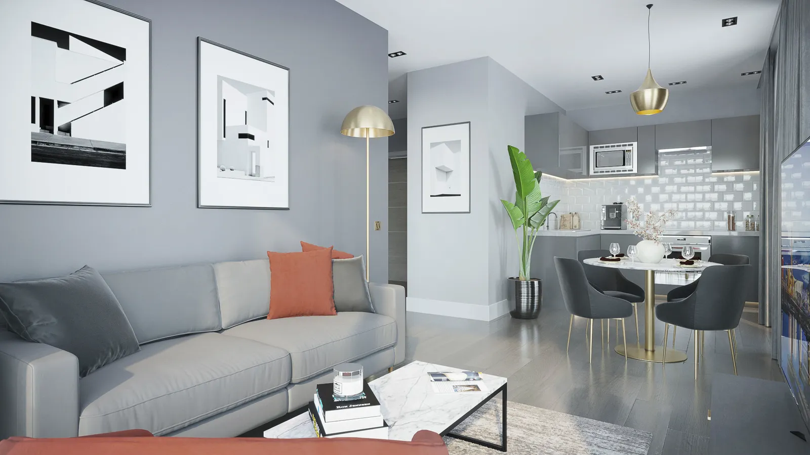 Living room at SoapWorks