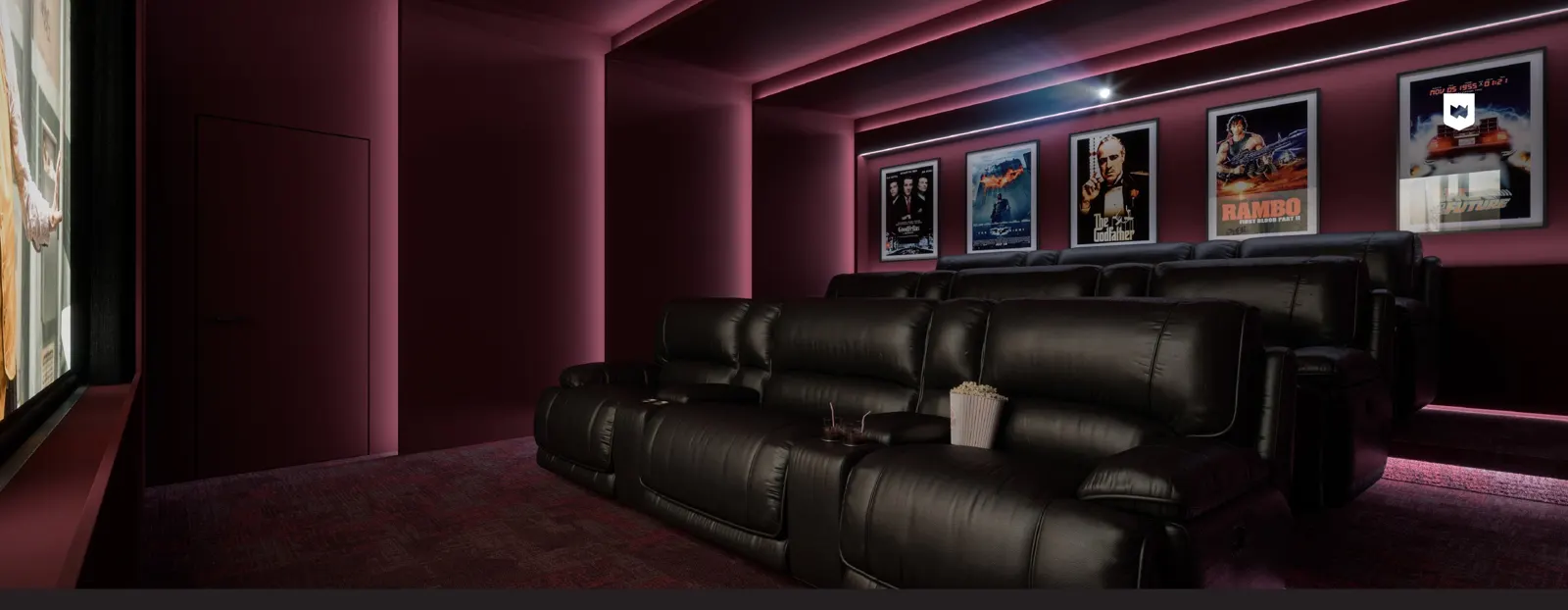 Residents' cinema at The Waterhouse Club