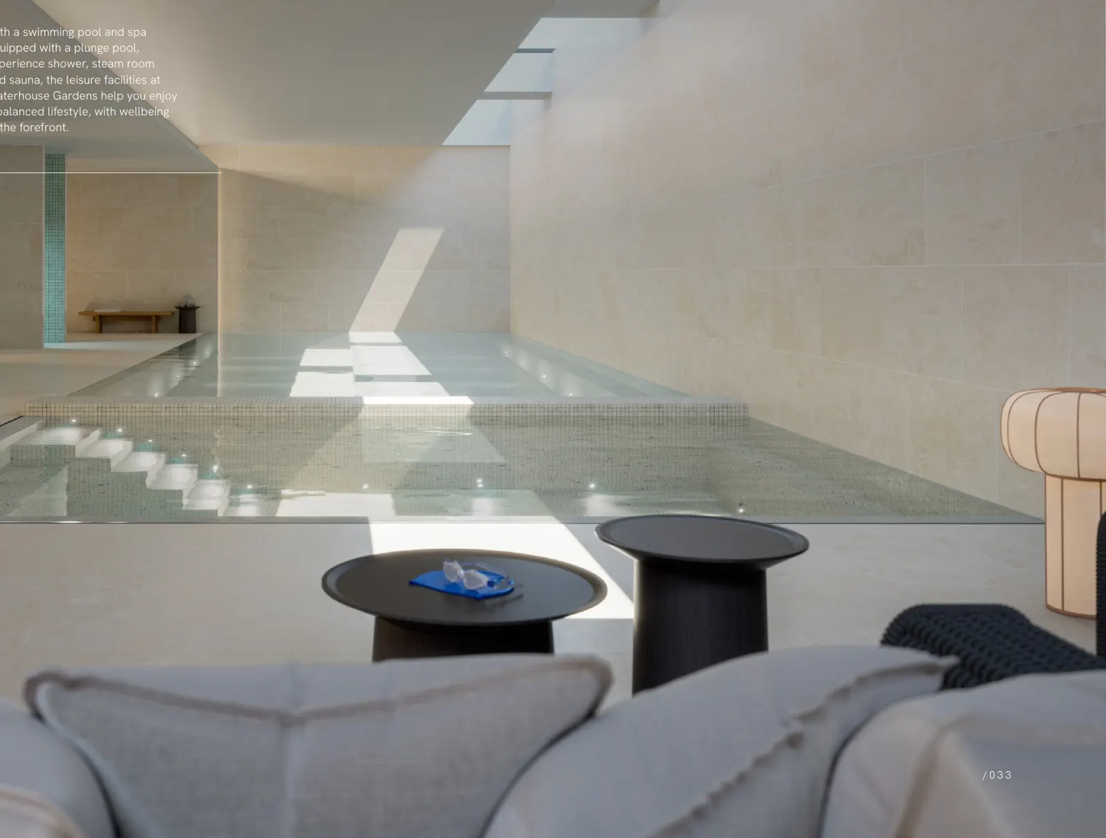Swimming pool and spa at The Waterhouse Club